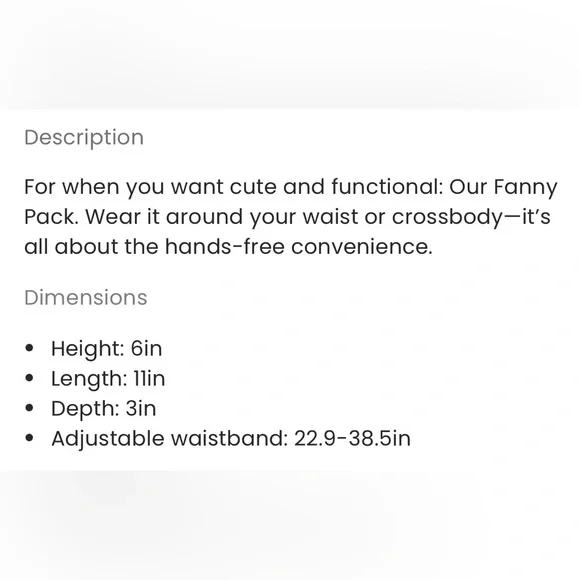 Stoney Clover Lane Classic Fanny Pack in mustard NWT - Picture 6 of 6